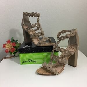 NIB Sam Edelman Yuli nude suede heels 10